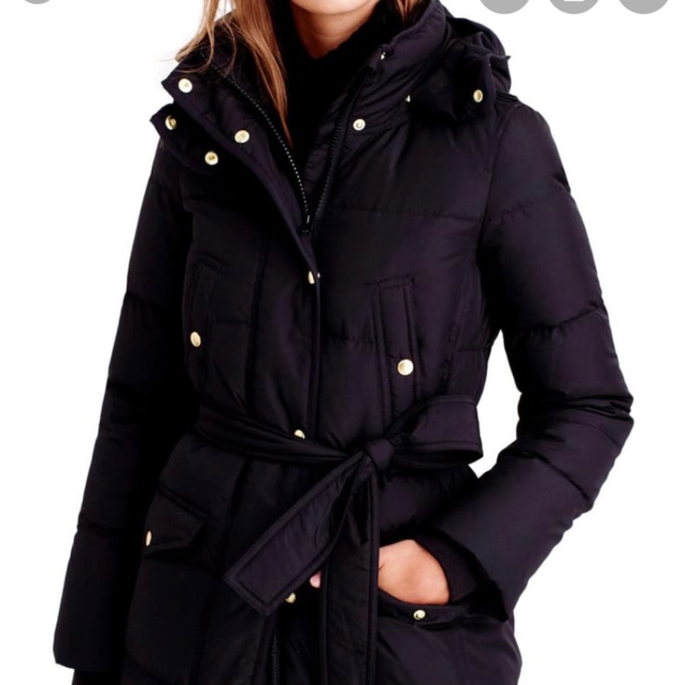 J. Crew Wintress black puffer jacket - size small